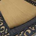 MontVoo-Door Mat Outside Entrance Outdoor Indoor Front Doormat for Entryway-Welcome Mat Durable Rubber Backed Entry Mat Non Slip Dirt Trapper Absorbent-Black 17x30 (1'5" x 2'6" (Rectangular))