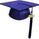 Newrara Unisex Shiny Kindergarten Graduation Gown Cap with Tassel (Brown)