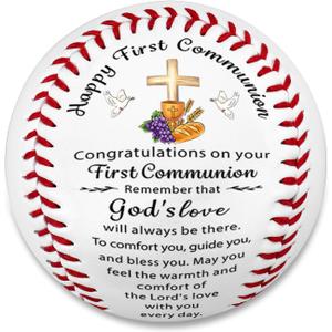 First Communion Gifts for Boys 8-12 Baseball Lovers - Religious Christian Easter Basket Stuffers for Boys Men Teens Catholic Baptism Gifts Confirmation Gift for Teenage End of Season Sports Present