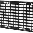 Molle Panel for Truck, Aluminum Alloy Aluminum molle Panel with L Track Mounting, Multiple Holes for Hanging Tools, Compatible with Sedans SUVs Pickups Trucks