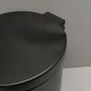 Cesun 1.2 Gallons Small Black Trash Can, Bathroom Garbage Can with Lid and Foot Pedal, Mini Round Wastebasket for Bathroom, Bedroom, Office, 4.5 Liters / 1.2 Gallons, Matte Black