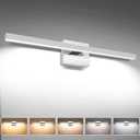 VOLISUN Modern Bathroom Vanity Light 23.6 inch, 14W Dimmable 5CCT Led Bathroom Light Fixture Over Mirror, Chrome Bar Wall Lights for Bathrooms Mirror Cabinets Bedroom-ETL Certificated