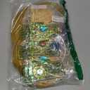 Half and Half Long Blonde Curly Princess Wig with Bangs 22'' Golden Wave Wigs for Halloween Costumes Party