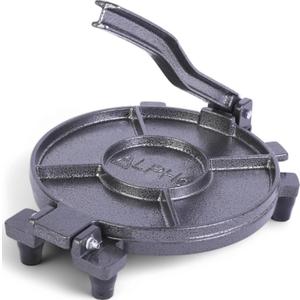 ALPHA LIVING Tortilla Press 10 Inch Cast Iron Quesadilla Maker Heavy Duty Empanada Maker Press Cast Iron Tortilla Maker for Kitchen, Home Use