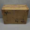 Collapsible Wagon Cart with Wheels, Heavy DutyFoldable Wagon Cart with 230lbs Weight Capacity, UtilityBeach Wagons Portable for Outdoor, Grocery, Camping,.Shopping, Rose Red (120L)