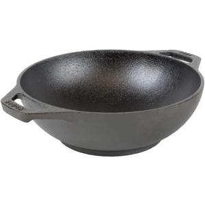 Lodge 9 Inch Cast Iron Mini Wok w/Loop Handles
