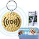 Natural Flea & Tick Repellent Collar Pendant for Dogs & Cats 12-Month Water-Resistant Biomass Energy Pet Shield  Safe for Pets When Used as Directed  Gift Ready