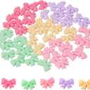 Honbay 50PCS Slime Charms Flatback Resin Charms Cute Bow Embellishments for Hair Clips, Photo Frames, Phone Cases, Jewelry Boxes, Stationery Boxes, Scrapbooking, DIY Crafts, etc