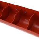 DOITOOL Plastic Fence Feeder Heavy Duty Pig Trough 4 Compartment Livestock Feeder Plastic Pig Feeer Livestock Pets Animal Farm Supplies