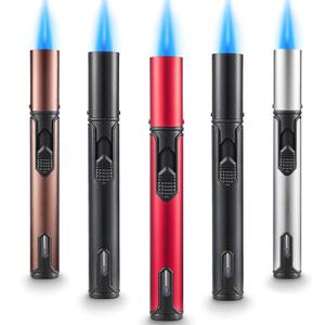5 Pack Butane Torch Lighter, Urgrette 6-inch Refillable Pen Lighter Pencil Torch Lighter Adjustable Jet Flame Butane Lighter for Grill BBQ Candle Camping (Gas Not Included)