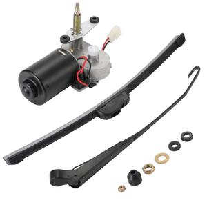 Electric UTV Windshield Wiper Kit, Universal 12V UTV Electric Windshield Wiper Motor Kit Compatible with Polaris RZR Ranger Mule Teryx, 16" Windshield Wiper Blade, 90 Degree Wipe Motor