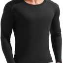 Angel season Men's Rash Guard Shirts UPF 50+ Long Sleeve Swim Shirts Quick Dry UV Sun Protection Lightweight M
