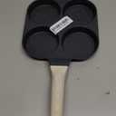 CAROTE Egg Pan Omelette Pan, 4-Cup Nonstick Granite Omelette Skillet - Pancake Pan and Healthy Egg Cooker Suitable for Gas Stove & Induction Cookware, Black