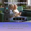 Replacement Remote Control Compatible with Fire Smart TV Stick 4K(1st/2nd Gen)/TV Stick (2nd Gen/3rd Gen/Lite/4K Max), FireStick Remote for Smart TV 3rd Gen & Cube with Voice Controller