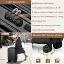 Yorige Luggage Sets for Women Men 4 Piece - Carry on Hardside Suitcase 20inch with USB Port, 360 Spinner Wheels, Duffel Bag, Cup Holder, Lightweight Luggage Set for Travel Vacation, 10in x 5in x 20in