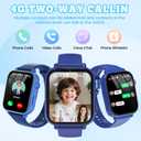 Kids Smart Watch Toys for Boys Girls – Children Watch for Kids 4-12 Years Touch Screen Watches with 15 Games Video Camera Music Player Alarm School Mode Education Birthday Gifts (4G Purple) (Black)