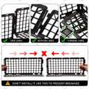 Treela 12 Pcs Under Couch Blocker for Bed Couch Furniture Underneath Under Bed Blocker with Zip Ties, Prevents Toys Pets Under Furniture Ideal for Living Room Bedroom, Black (14.5 x 4.7 x 6.7'')