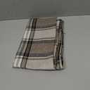 YOUR SMILE Retro Farmhouse Buffalo Tartan Chequer Stripe Plaid Cotton Linen Decorative Throw Pillow Case Cushion Cover Pillowcase for Sofa Outdoor Indoor (Brown, 12''x20'') (20" x 12" (Pack of 1))