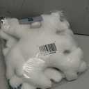 Huwena 2 Pcs 16 Inches Winter Snowflake Throw Pillows Snowflake Shaped Pillow White Winter Decorative Plush Cute Pillow for Christmas Couch Sofa Bed Decoration