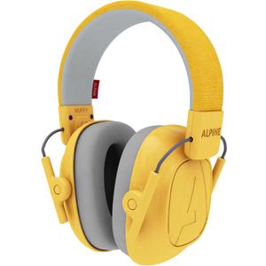 Alpine Muffy Kids - Hearing Protection - CE & ANSI Certified - Adjustable for Ages 3-16 years - Noise Cancelling Headphones - 25dB Sound Reduction Ideal for Protection and Concentration Aid - Yellow