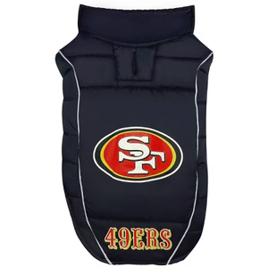 Pets First Pets NFL Licensed Dog & Cat Vest Pet Puffer Down Coat Jacket, Team Color, Small US