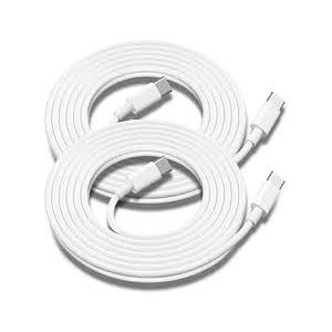 USB C to USB C Charging Cable for Apple 2Pack 10ft, Long Type C to C Fast Charger Cord for iPhone 16 E/17/Air/15/Pro/Plus/Pro Max, for MacBook Pro/Air, for iPad Pro12.9/11in,Air 4/5,Mini 6/7 60W