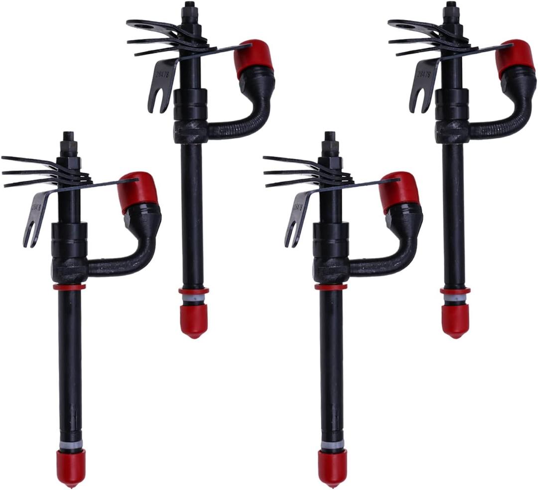 4Pcs Fuel Injector 28478 RE48786 RE44508 Compatible with John Deere 3029 4045 6068 6081 Engine 350 330B 5303 6110 5220 1450 1550 4045 1450