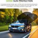 2 PCS Car Side Window Sun Shade, 25" x 15" Breathable Mesh Window Covers, Universal for Most Cars (Black)