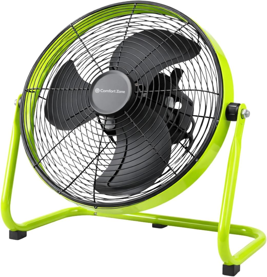 COMFORT ZONE 12" Low-Profile Desk & Floor Fan
