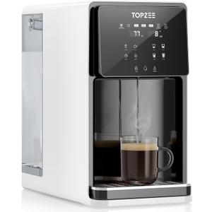 UV Countertop Reverse Osmosis Water Filter System, Hot RO System, 8 Stage Water Purifier, 7L Large Water Tank for Home, 4:1 Pure to Drain, Reduce TDS PFAS, BPA Free (No Installation Required) (White)