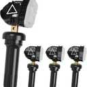 TPMS Sensor,4pcs 433MHz Tire Pressure Monitor Sensors Compatible with Chevy Cadillac Buick GMC Replace OE# 13598773,13516165