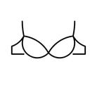 Women's Cheetah Print Bralet, Black, XLarge
