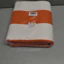 IOHOUZE Fall Door mat 3x5 Ft Orange White Striped Area Rug Washable Front Porch Rug Striped Door Mat Outside Entrance Entryway Doormat for Fall, Halloween, Thanksgiving Porch Decor