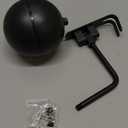 PAHTTO Motorcycle Helmet Holder, Helmet Rack Wall Mount 180 Degree Rotation Helmet Hanger with Double Hook for Coats, Caps, Hats, Motorcycle Accessories