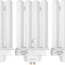 Celiwace CFML27VLX Replacement Bulb for Verilux CFML27VLX 27 Watt Fluorescent Bulb, Natural Daylight,4-Pin GX10Q-4 Base, 6500K Daylight, 3 Pack