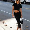 Kitten Heels for Women Flip Flop Thong Heel Square Open Toe Low Heel Slip On Slides for Daily Party Summer Dressy Sandals (7.5, Black)