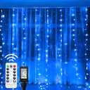 Twinkle Star, 9 Inches Indoor Outdoor, LED String Light with Remote Control Timer for Halloween Thanksgiving Wedding Party Home Garden Bedroom Decoration, Blue