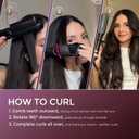 TYMO Flat Iron Hair Straightener Brush 2 in 1, 200M Ions Hair Straighteners for Women, Ceramic Dual Voltage Straightening Hot Comb for Anti-Frizz Straights, Waves, Curls, 3X Less Heat Damage, Black