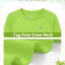Boys UPF 50+ Swim Shirt Long Sleeve, 1 or 2 Pack UV Sun Protection Rash Guard, Youth Kids SPF Water Shirts for Beach Surf (10, Green)