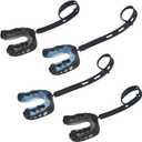 Football Mouthguard,4 Pack Braces Mouthguards with Strap Fit Youth, Sports Mouth Guard Youth and Adults Mouth Guard for Football, Boxing, Taekwondo, Sanda, Basketball, Lacrosse, Rugby Matches (Large)