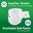 FitRight Bariatric Adult Diapers, Ultra Heavy Absorbency, 5XL (Waist Size 90in-106in), 32 Count, Disposable Incontinence Briefs for Men and Women, Moisture-Wicking, Leak Protection,