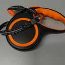 Retractable Dog Leash 30 FT, HH Together 360 Tangle-Free Leash for Medium Large Dogs up to 77 lbs, Heavy Duty, One-Handed Brake, Pause, Lock, Black and Orange