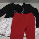 Kids Headquarters girls 2 Pieces Legging Set 2 Pieces Legging Set (Red/Black), Size 6