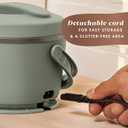 Crock-Pot Portable Electric Lunch Box, 20-Ounce Food Warmer, Moonshine Green | Ideal for Travel, On-the-Go | Keeps Food Spill-Free, Warm & Tasty | Dishwasher-Safe
