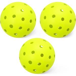 Amazon Basics Outdoor Pickleball Balls, USAPA Approved, Yellow, 6 Pieces