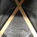 Ceramic 5.1inch Raised Double Bowls Set with Wooden Stand, Elevated Food & Water Bowls for Small Breed Dogs, Cats, Kitty, Weighted Dog Dishes, Pet Bowls(13.5oz, Beige)