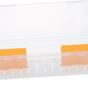 BESPORTBLE Transparent Card Storage Box with Dividers for Trading and Organizer Case with Lid Clear Design for Easy Identification and Travel-friendly Use 2 pack