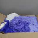 purple fuzzy blanket