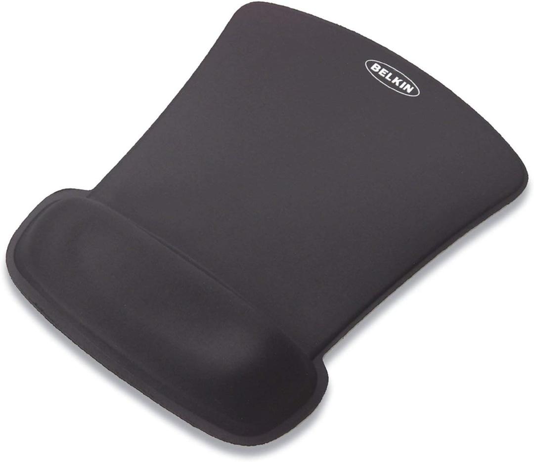 Belkin WaveRest Gel Mouse Pad, Black, Size: 10.8L x 8.1W inches