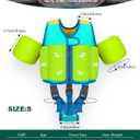 Kids Pool Floaties 1-2-3-5-7-9 Years Old, Toddler Swim Vest 20-30-50-70 Pounds, Comfortable Extended Wear Kids Float Jacket with Crotch Strap, Bright & Colorful Design and Unpadded Sides for Comfort, Small